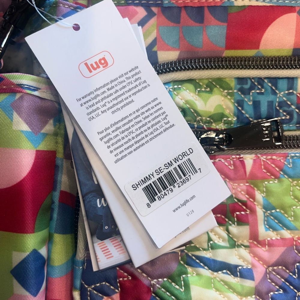 NWT Lug Shimmy SE Crossbody Bag in the "Small World" pattern - Picture 3 of 3